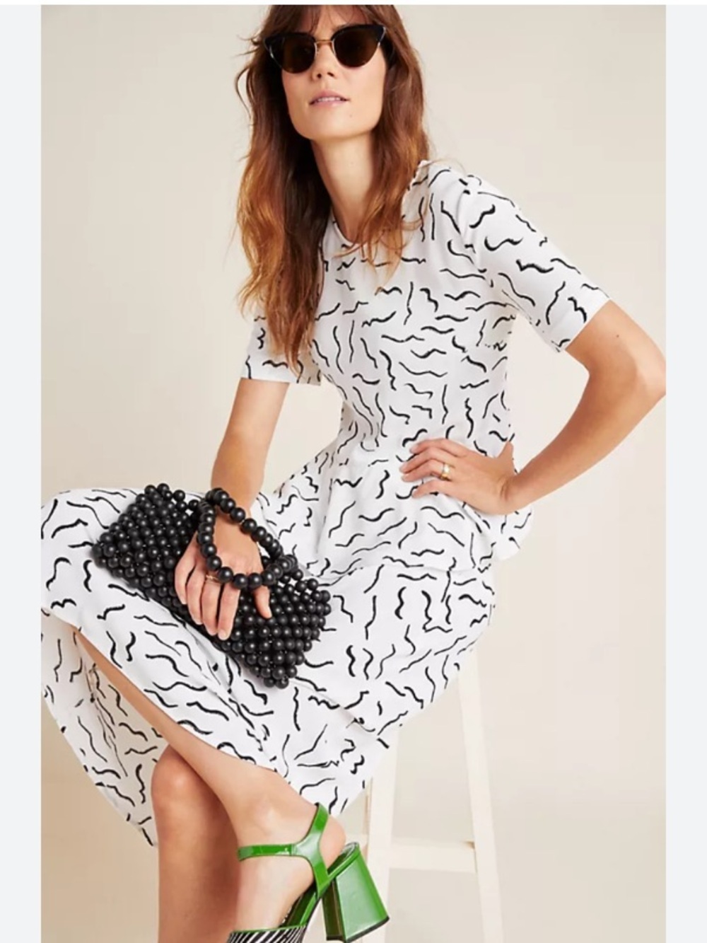 Anthropologie Diane von Furstenberg Mae Midi Skirt Set Orilla Peplum Blouse M